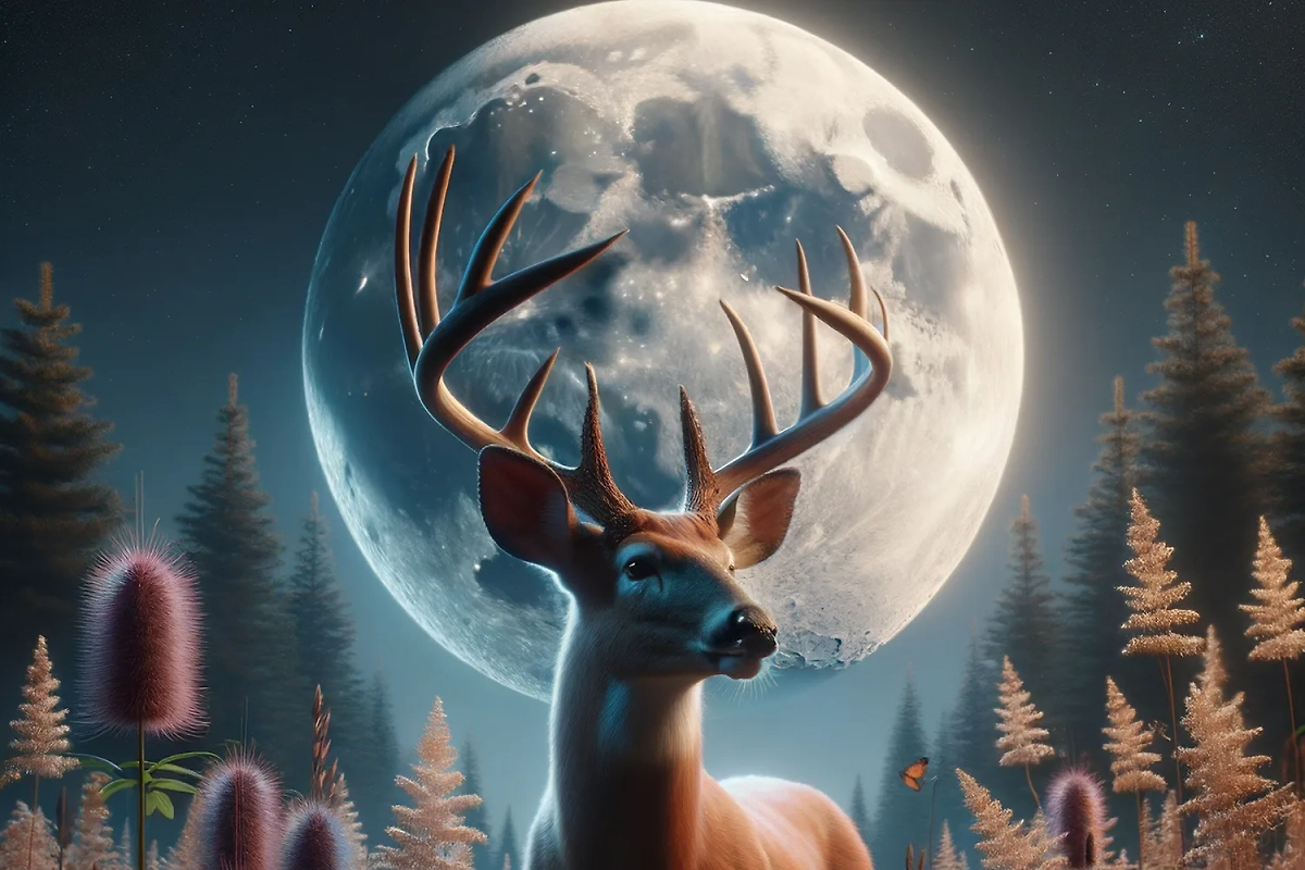 Когда наступит полнолуние Оленя 10 июля: точное время по Москве. Фото © Shutterstock AI Generator