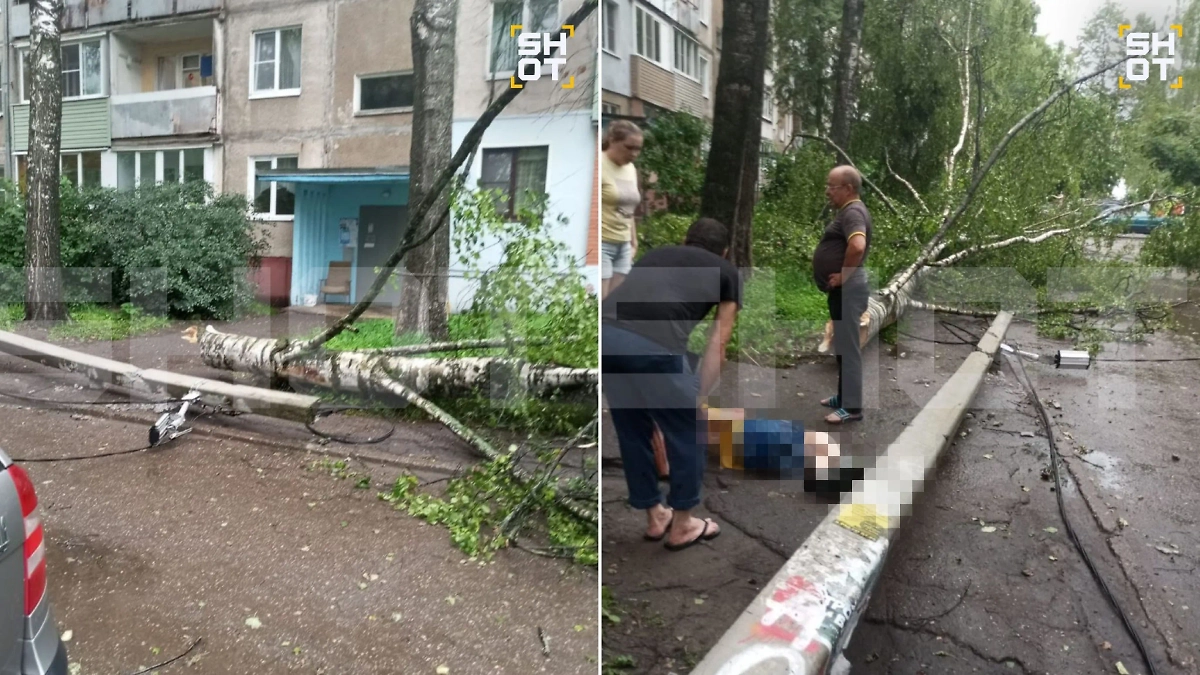 В Ярославле девятилетнего мальчика придавило столбом. Фото © SHOT