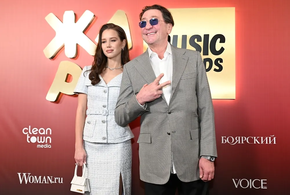 Григорий Лепс и его невеста Аврора Киба. Обложка © РИА Новости / Екатерина Чеснокова