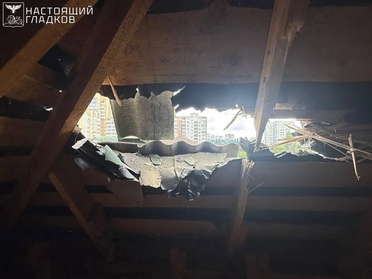 Кровля жилого дома. Фото © Telegram / Настоящий Гладков