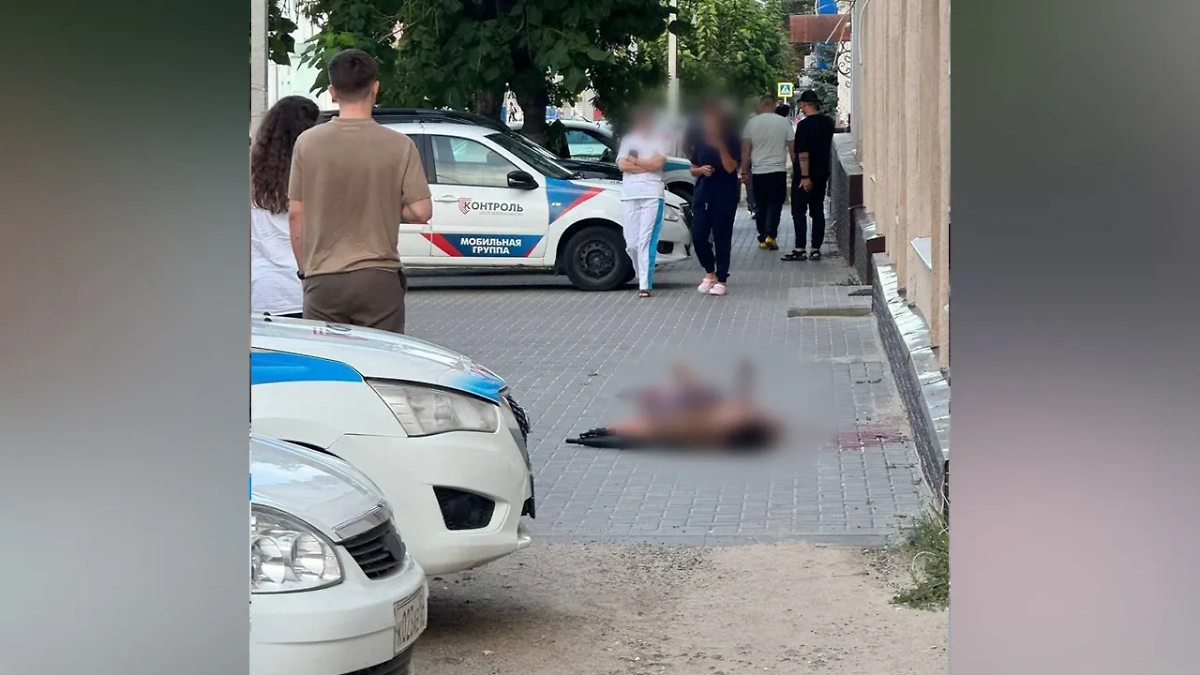 Место убийства судьи. Фото © Telegram / НАШ КАМЫШИН