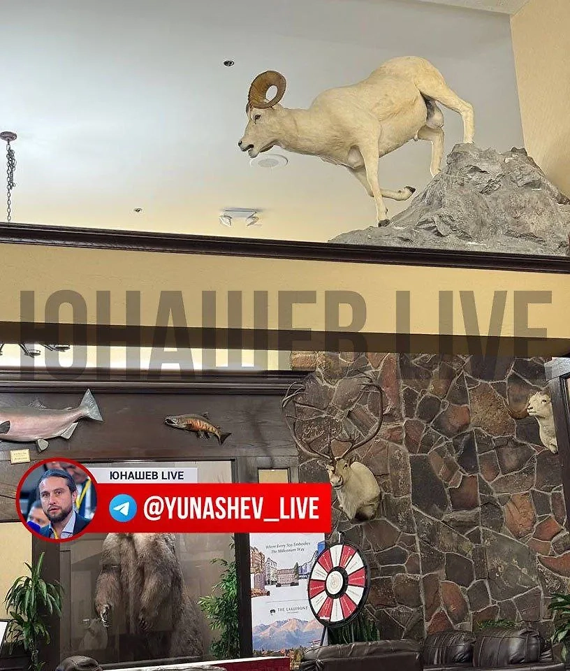 Фойе гостиницы. Фото © Telegram / Юнашев Live