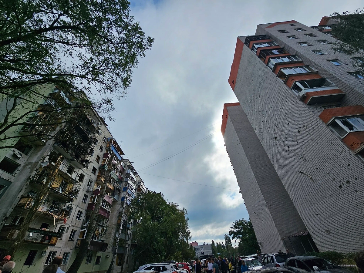Последствия налёта дронов в Курске. Обложка © Телеграм / Правительство Курской области