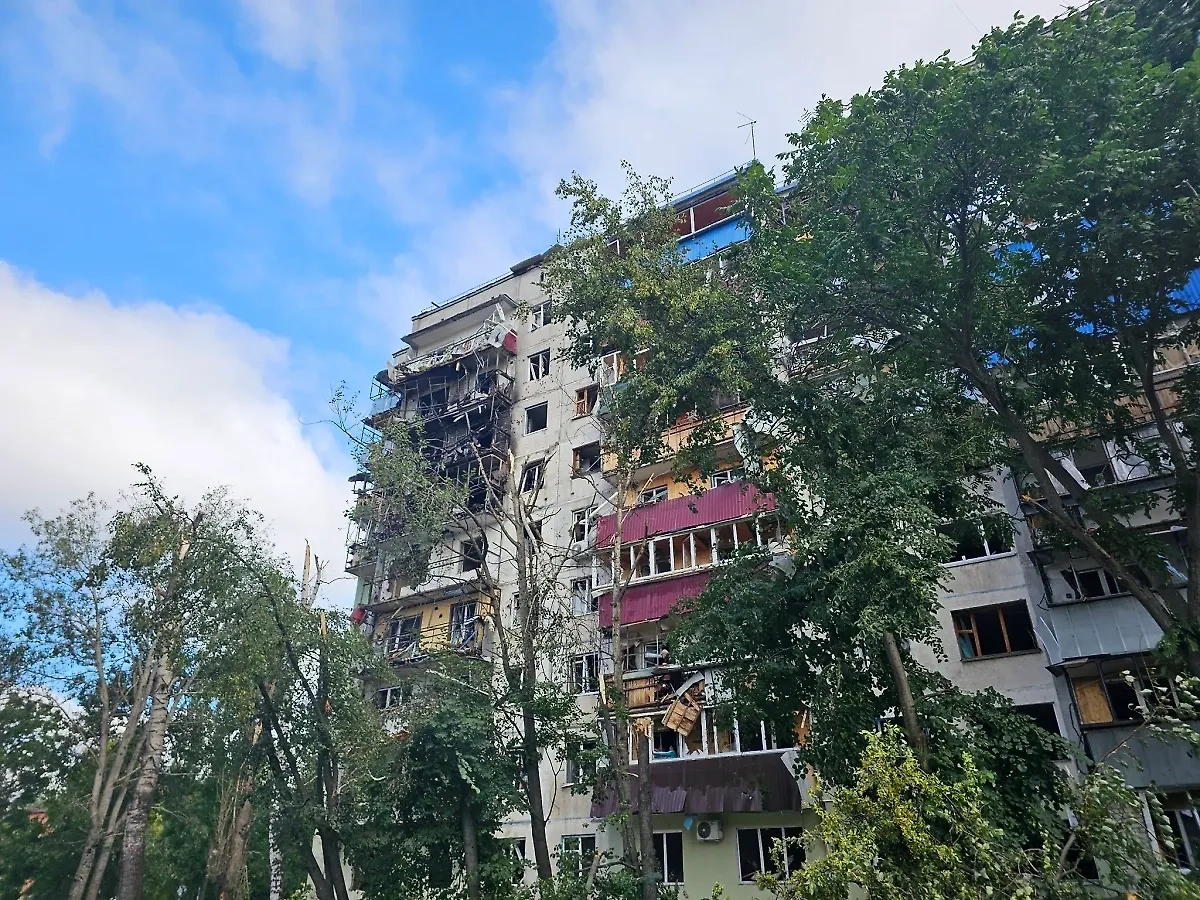 Последствия атаки ВСУ на Курск. Фото © Телеграм / Правительство Курской области