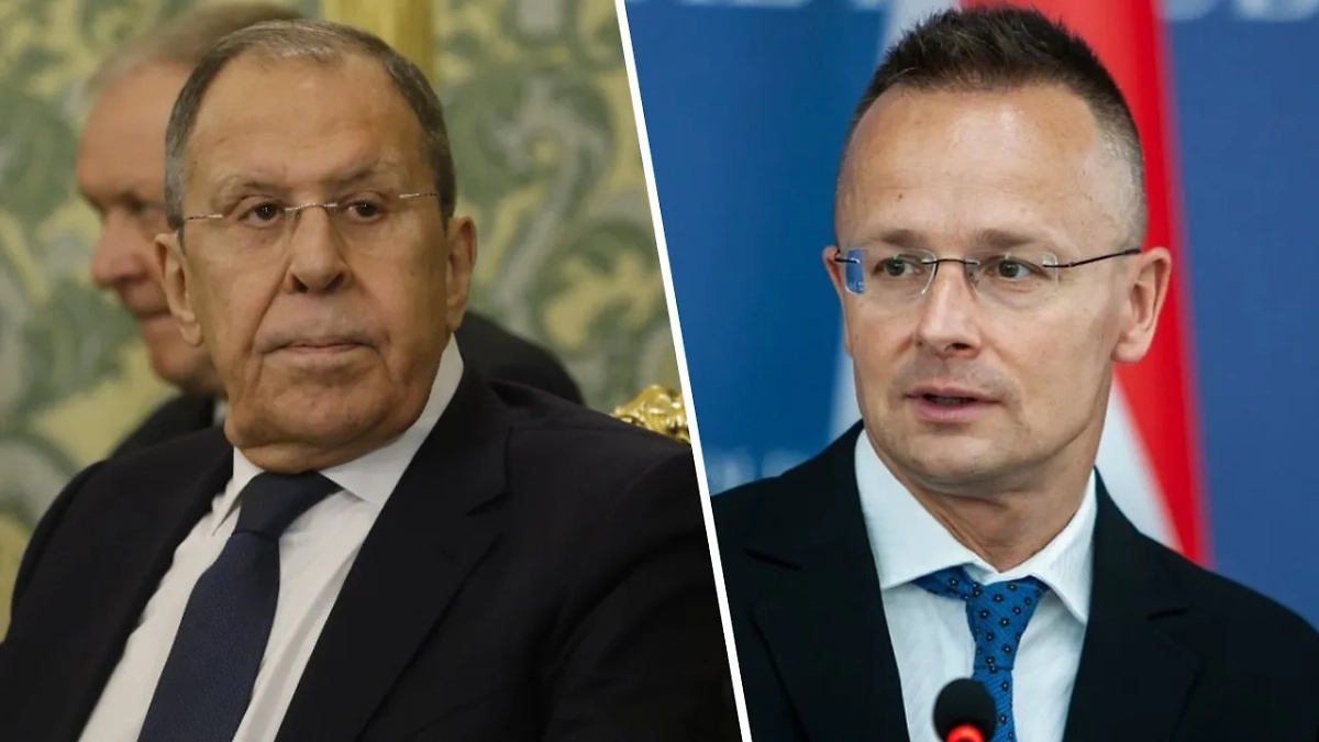 Сергей Лавров и Петер Сиярто. Обложка © Life.ru / Shutterstock / FOTODOM / Victor Mogyldea