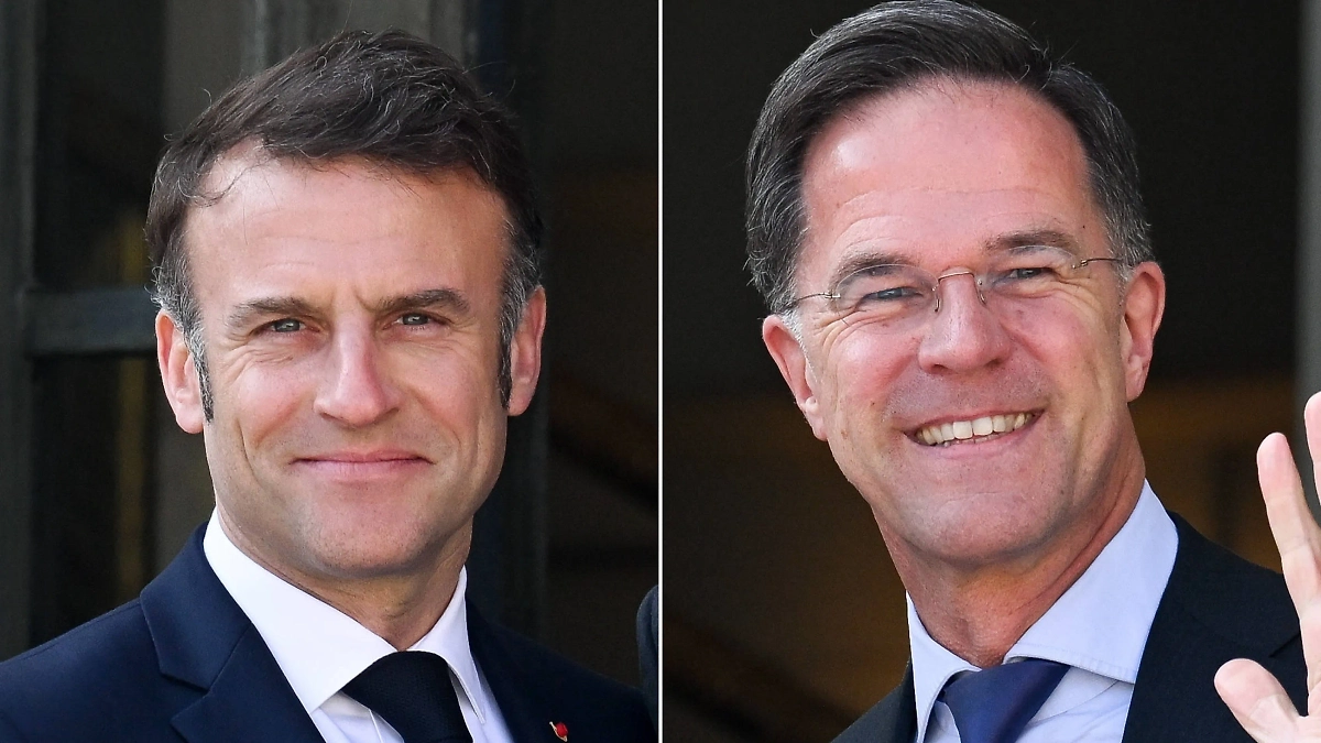 Эмманюэль Макрон и Марк Рютте. Обложка © ТАСС / IMAGO/Starface