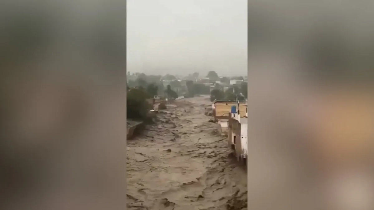 Наводнение в Пакистане. Обложка © Х / Massimo