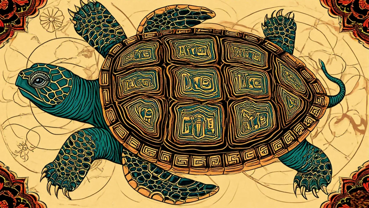 Знак тибетского гороскопа Черепаха. Любят стабильность и нуждаются в особом отношении. Фото © «Шедеврум» 