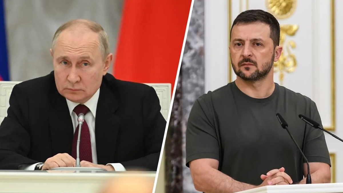 Владимир Путин и Владимир Зеленский. Обложка © Life.ru, Shutterstock / FOTODOM / paparazzza