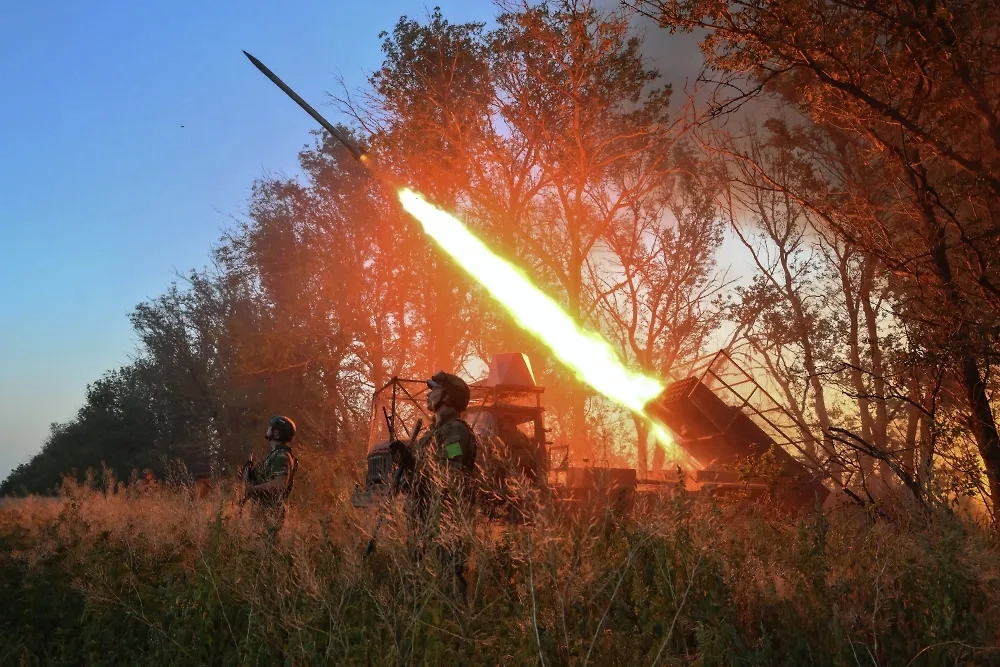 Армия России успешно уничтожает позиции РДК*. Фото © РИА Новости / Евгений Биятов