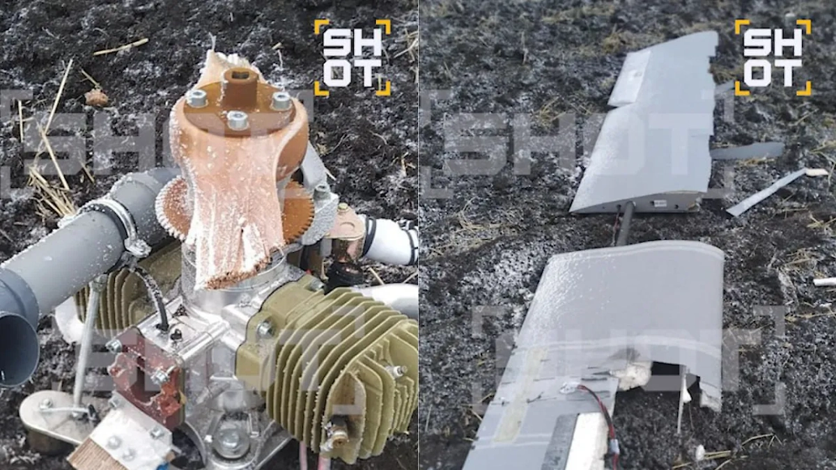 Обломки найденных дронов. Фото © SHOT