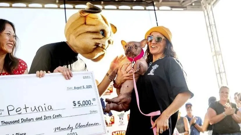 Петуния и ее хозяйка получили приз в размере 5 000 долларов. Фото © Х / haber