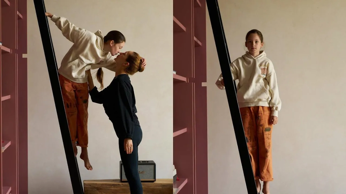 Актриса Витория Исакова со своей дочерью. Обложка © Telegram / Исакова