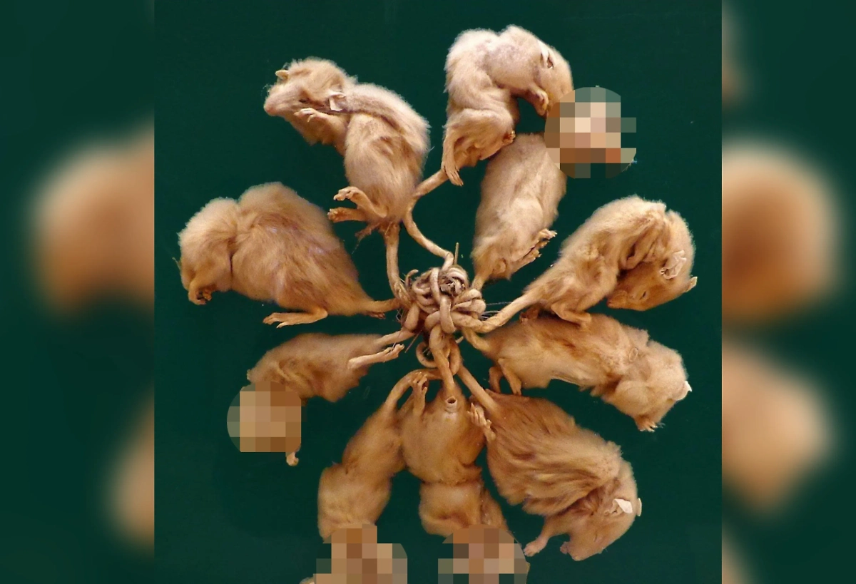 Феномен «крысиного короля». Обложка © Х / @creepydotorg