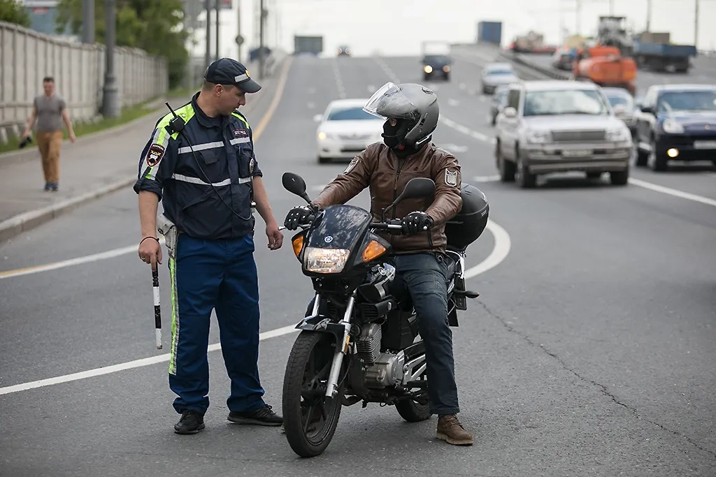 Рейды ГИБДД для мотоциклистов — когда будут проходить, что проверят. Фото © ТАСС / Михаил Жбанков