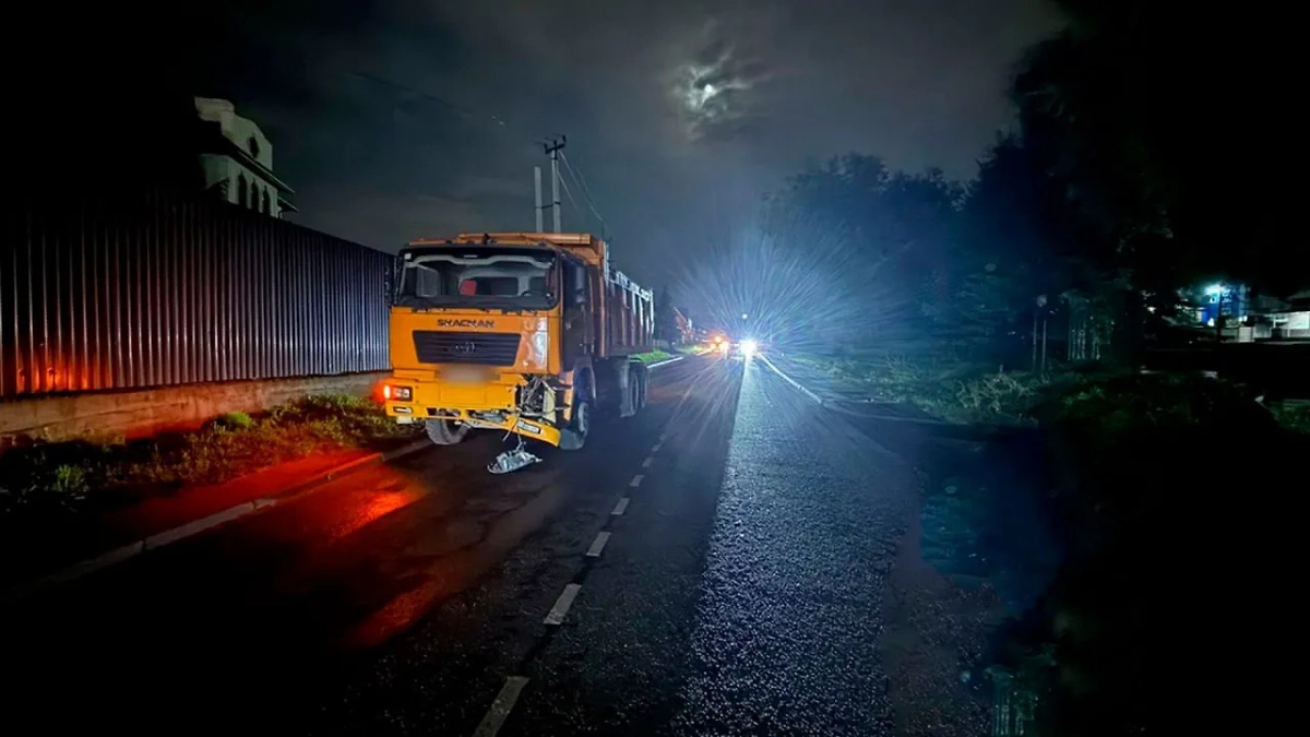 В Ленинском округе Подмосковья погибла 21-летняя девушка на моноколесе после столкновения с грузовиком. Обложка © Telegram / Подмосковная полиция