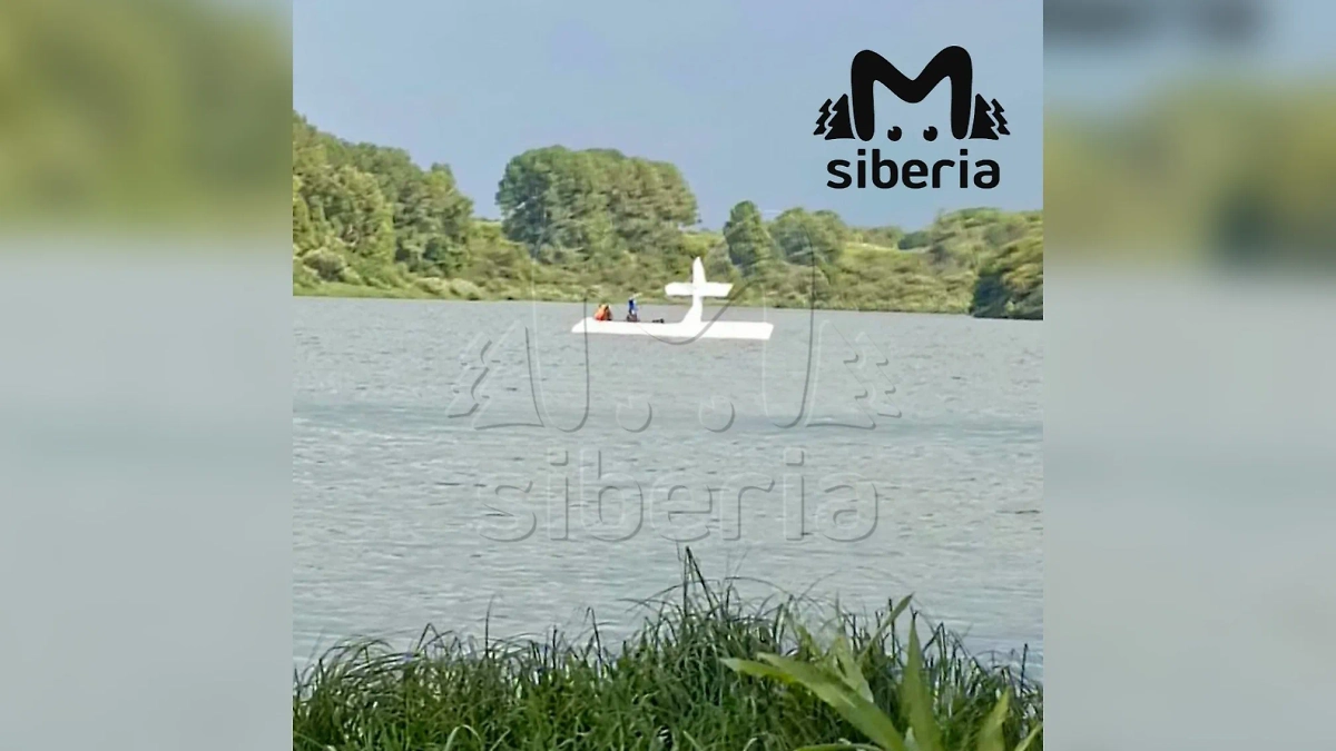 Упавший в Кемеровской области самолёт-амфибия. Фото © Telegram / Mash Siberia