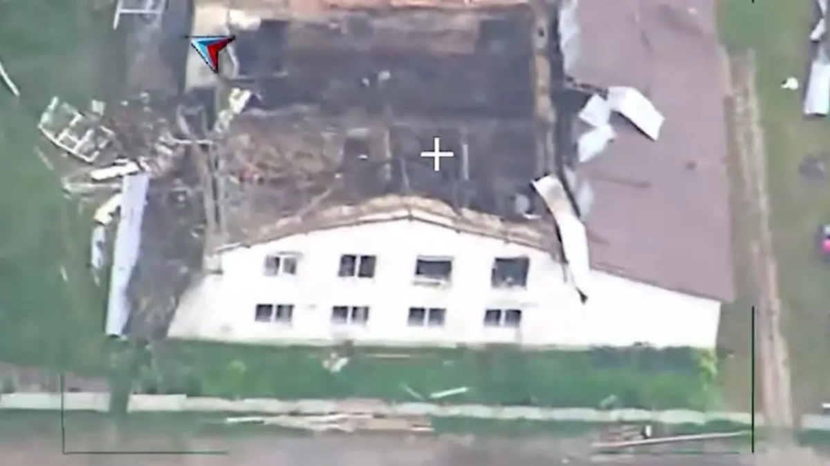 В Сумской области ВС РФ при помощи Герань-2 поразила спецназ ГУР ВСУ. Обложка © Министерство обороны