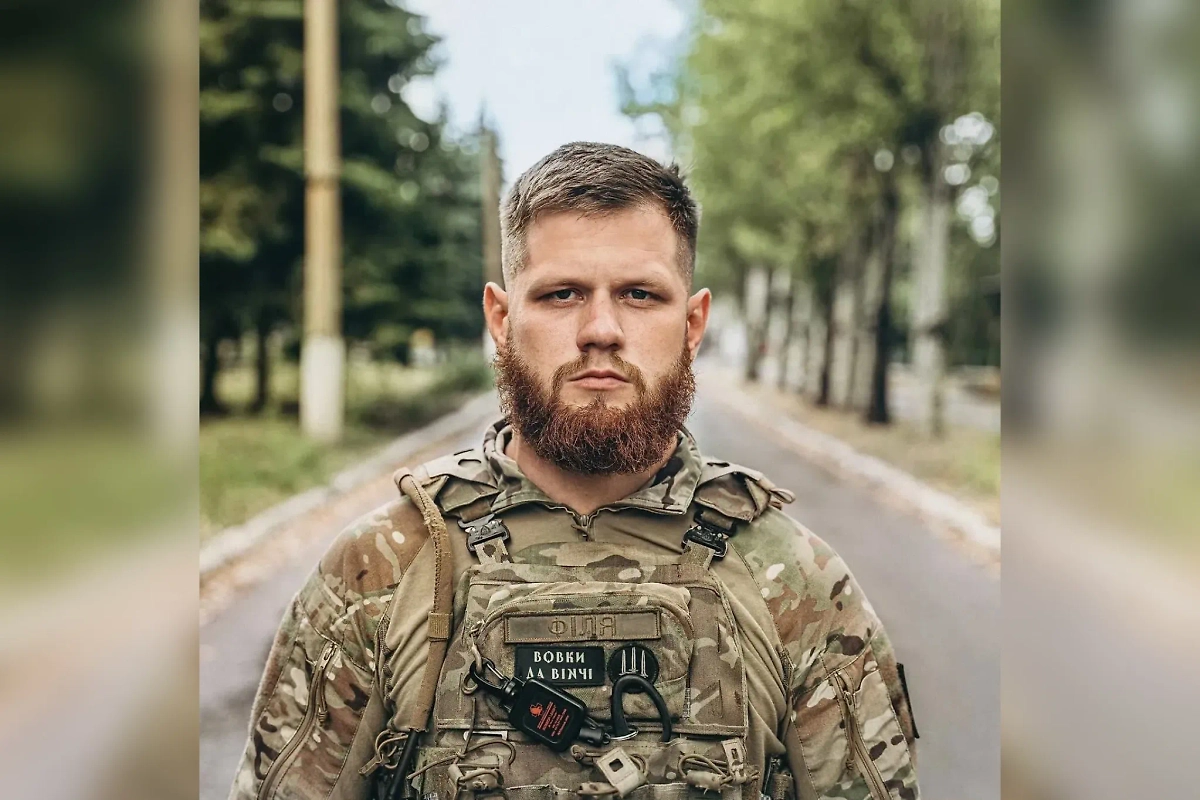 Сергей Филимонов — тот самый комбат, поставивший на поток сбор донатов для «Волков да Винчи». Фото © Telegram / Forbes Ukraine