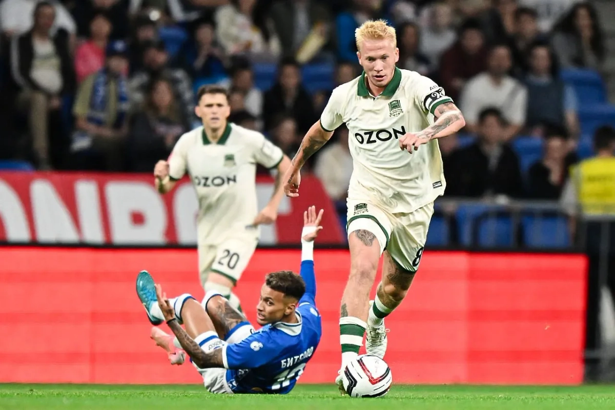 Краснодар разгромил московское Динамо в матче Кубка России. Обложка © Telegram / ФК «Краснодар»