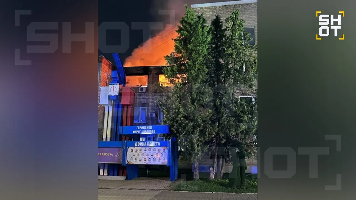 Пожар в подмосковном Щёлково. Фото © SHOT