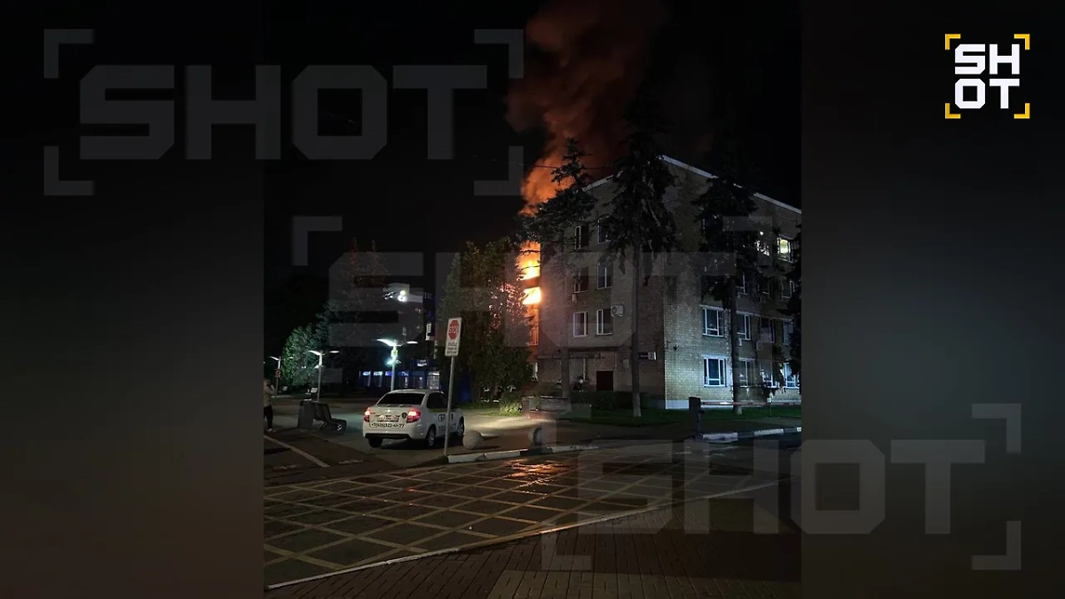 Пожар в подмосковном Щёлково. Фото © SHOT