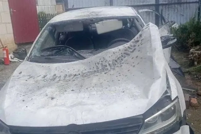 Последствия удара. Фото © Telegram / Настоящий Гладков