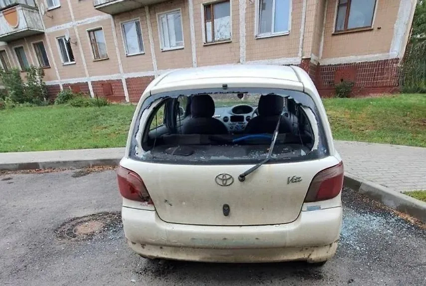 Последствия удара. Фото © Telegram / Настоящий Гладков