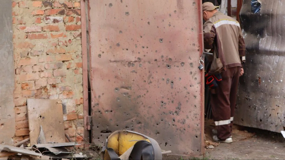 Последствия атаки на Рыльск. Фото © Telegram/ Александр Хинштейн