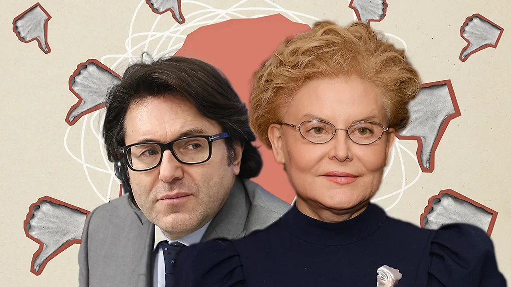 Этим звёздам пора погаснуть: кого из телеведущих на дух не переносят российские телезрители? Обложка © Коллаж © Life.ru, фото © Shutterstock / FOTODOM / Roman Samborskyi © ТАСС / Михаил Терещенко, Виктория Вотоновская