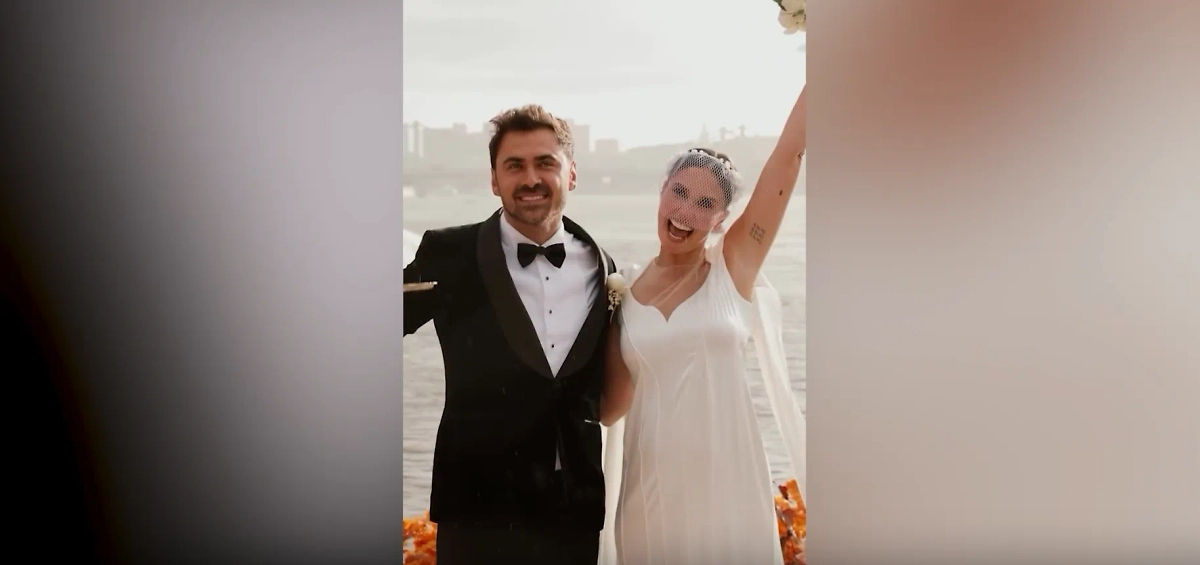 Агата Муцениеце опубликовала видео со свадьбы с Петром Дрангой. Обложка © Instagram (признан экстремистской организацией и запрещён на территории Российской Федерации) / agataagata