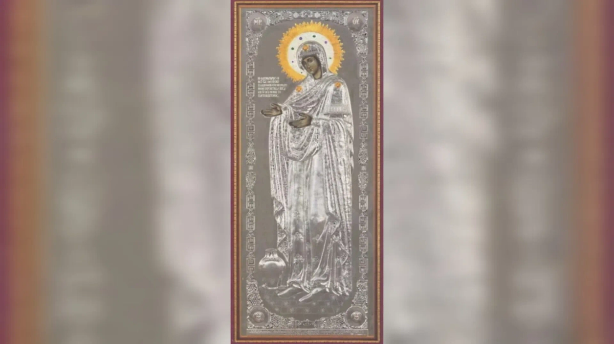 Успение Пресвятой Богородицы: Икона Божией Матери «Геронтисса» с горы Афон. Фото © pravoslavie.wiki