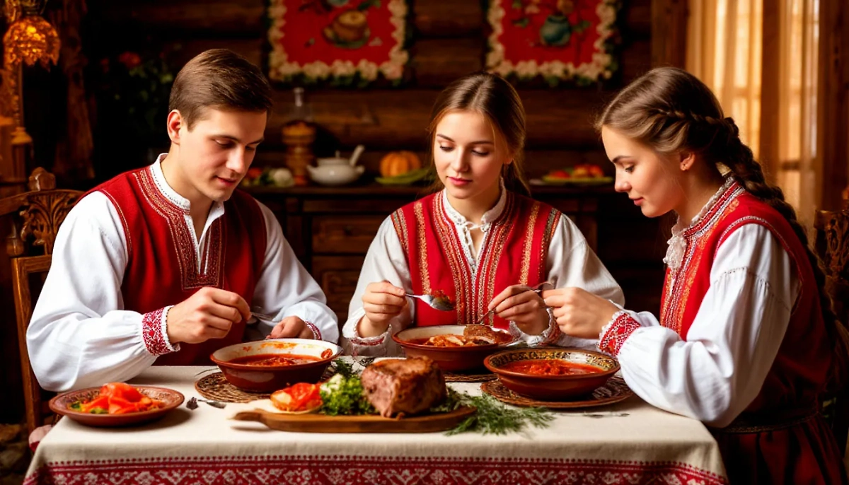 Потом борщ стал сильно меняться. Он был красным, а стал мясным, например. Фото © «Шедеврум»