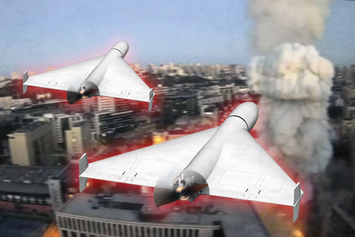 Ночью Украину накрыли новые «Герани» — ключевые военные заводы стёрты с лица земли. Коллаж © Life.ru. Обложка © Shutterstock / FOTODOM / Anelo, © Telegram / smotri_z