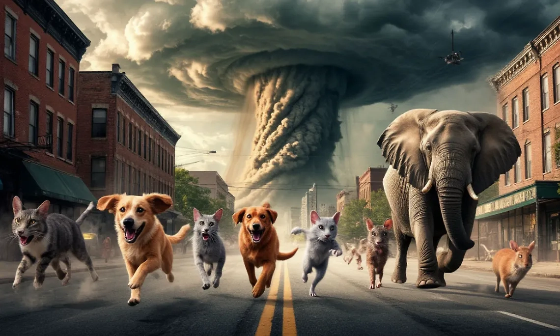 Бегут не только крысы с корабля. Бегут вообще все животные, если скоро будет какая-то жесть. Обложка © «Шедеврум» 