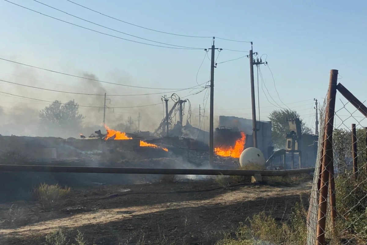 Взрыв заправки в Дагестане. Обложка © Telegram / SHOT