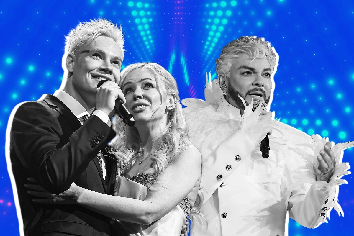 «Новая волна – 2025» — конкурс прошёл в Казани. Там были SHAMAN, Мизулина, Билан, Крутой и ещё много кто. Коллаж © Life.ru. Обложка © ТАСС / Михаил Терещенко, Егор Алеев, © Freepik / GarryKillian