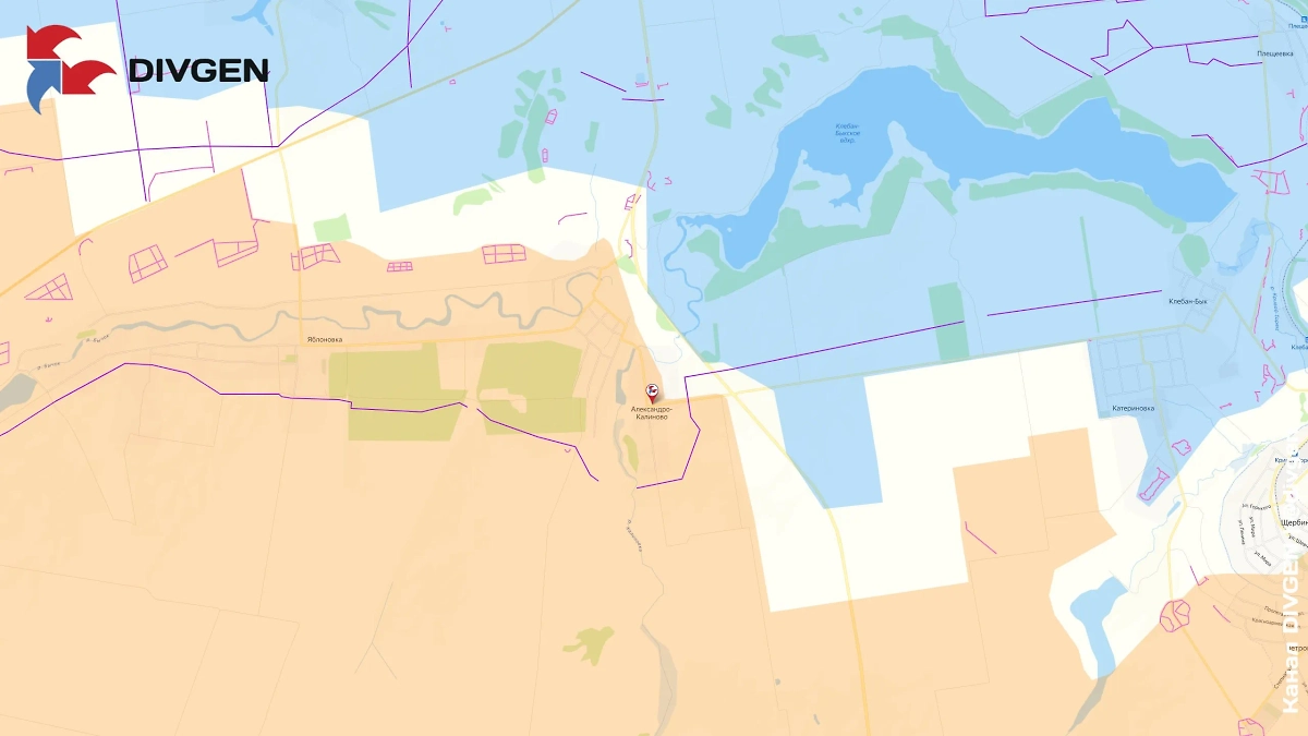Карта СВО на 3 августа 2025 года. Фото © Telegram / DIVGEN 🚩 Карта СВО