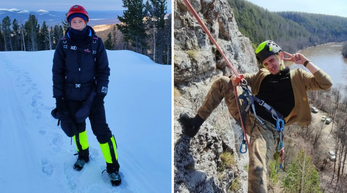 Альпинисты из Перми, сорвавшиеся с горы в Кабардино-Балкарии. Обложка © VK / Елена Ситникова, Артём Хохлов