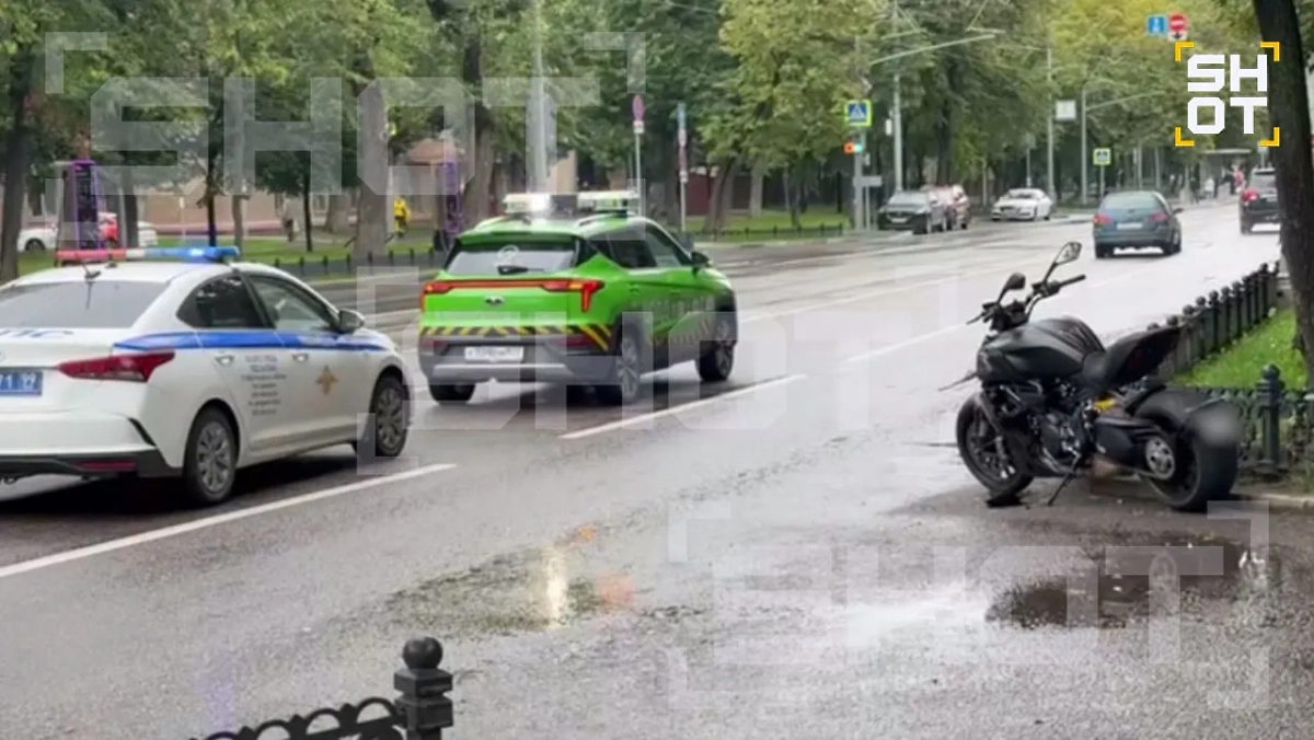 «Дукати» Блиновского, на котором он попал в ДТП. Фото © SHOT