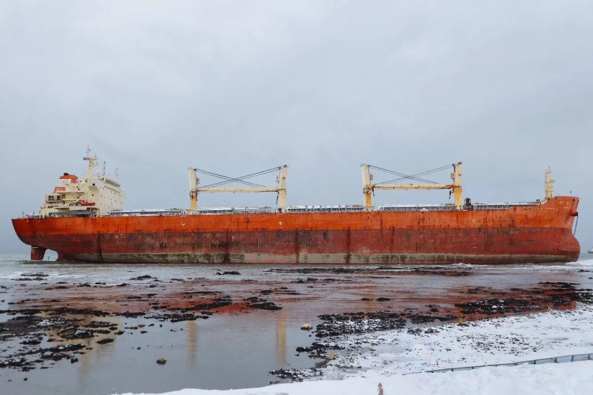 Судно An Yang 2. Обложка © Telegram / Минтранс Сахалинской области