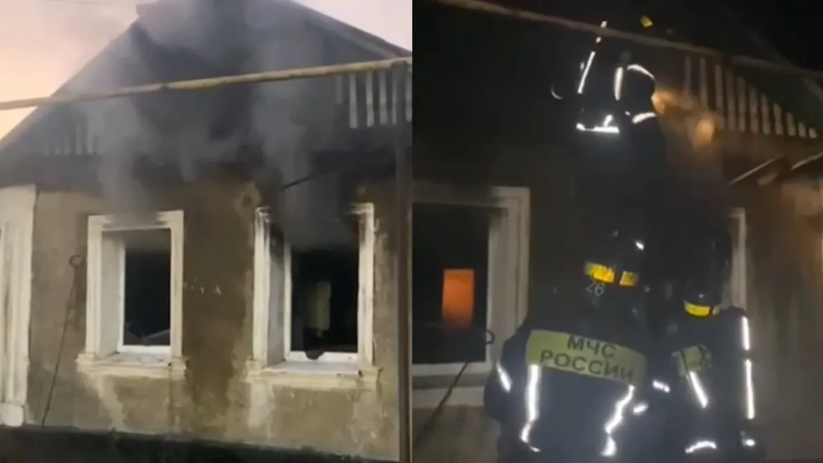 В Лутугинском районе ЛНР пожар унёс жизни 6 человек. Обложка © Telegram / МЧС России