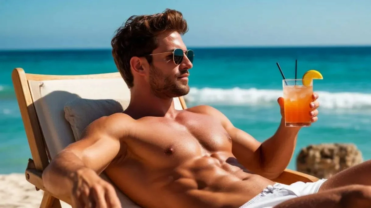 Читатель Life.ru отдыхает на море. Обложка © Шедеврум / Life.ru