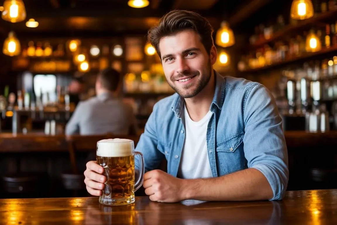 Мужчина в баре. Обложка © Шедеврум / Life.ru