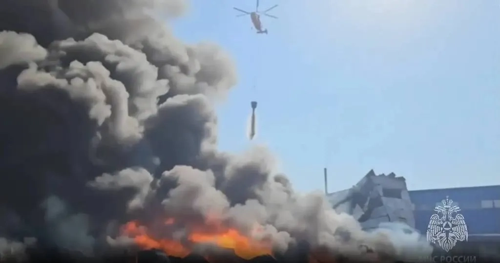 Обложка © Telegram / МЧС Московской области