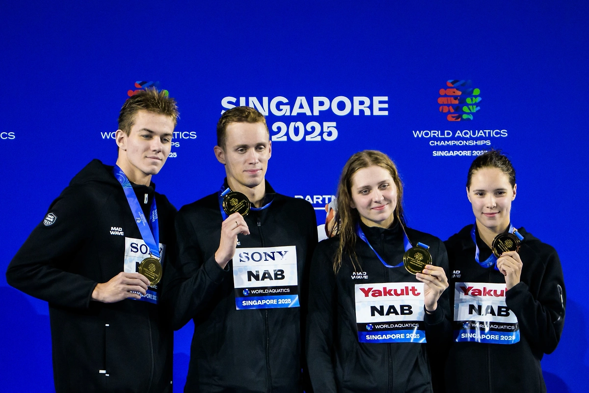 Мирон Лифинцев, Кирилл Пригода, Дарья Клепикова и Дарья Трофимова. Обложка © ТАСС / Zuma 