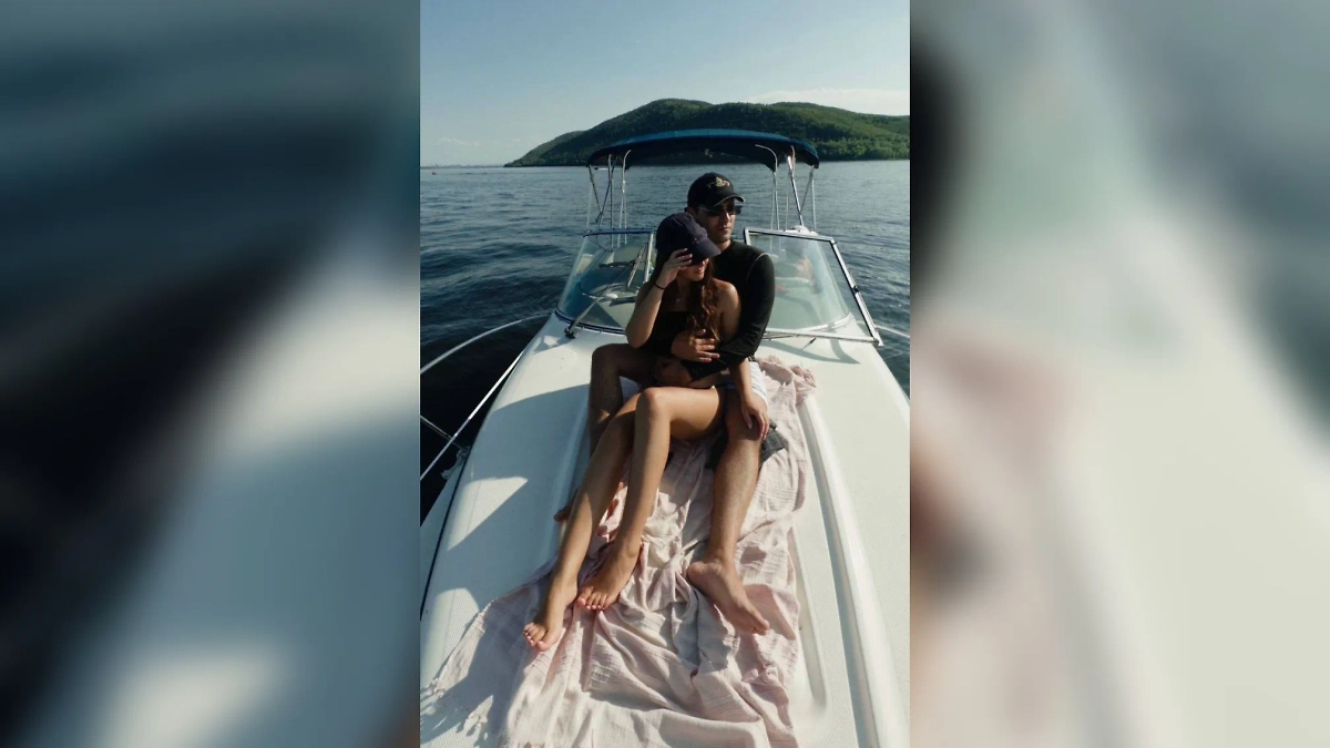 Экстрасенс Олег Шепс и фотограф Полина. Фото © Telegram / POLINA FRIS