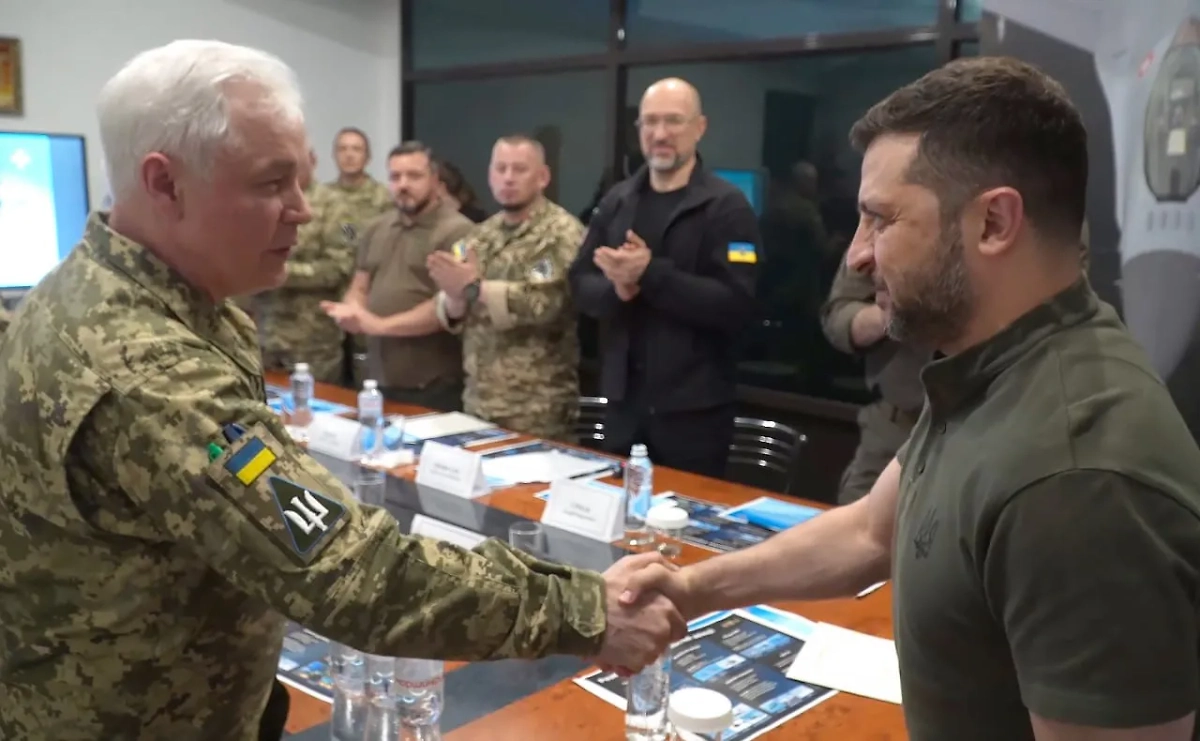 Анатолий Кривоножко и Владимир Зеленский. Обложка © Telegram / kpszsu