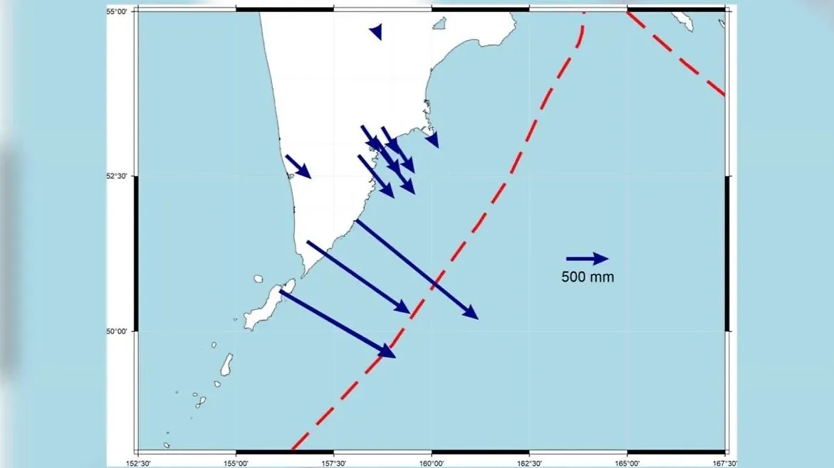 Камчатка сдвинулась после землетрясения. Фото © Камчатский филиал ФИЦ ЕГС РАН