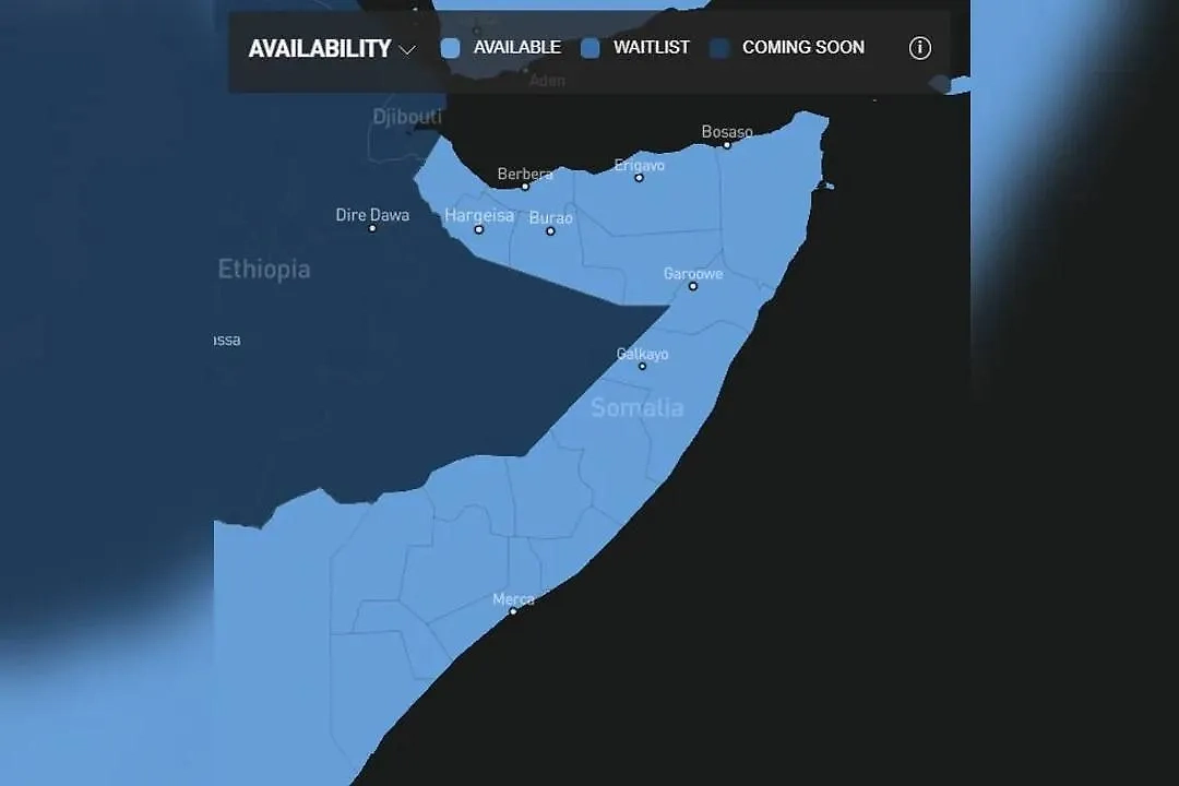 Карта покрытия сети Starlink. Фото © X / Starlink